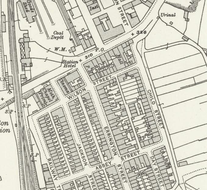 A Map of Brotton high street early 1900s